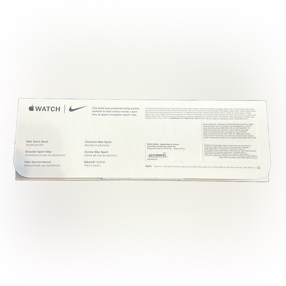 Apple Watch Pure Platinum Nike Sport Band M/L - Picture 2 of 5